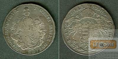 Österreich Ungarn RDR 1/2 Taler 1787 A  ss/ss+