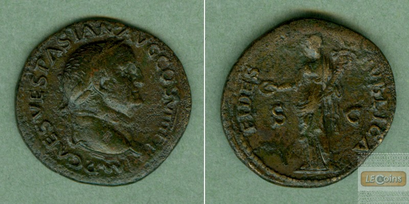 Titus Flavius VESPASIANUS  Dupondius  ss+  [77-78]