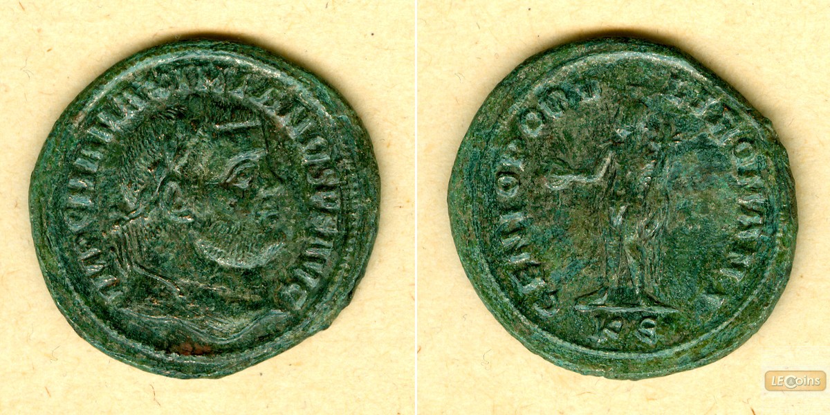 Marcus Aurelius Valerius MAXIMIANUS (Herculius)  Groß-Follis  ss+  [294-295]