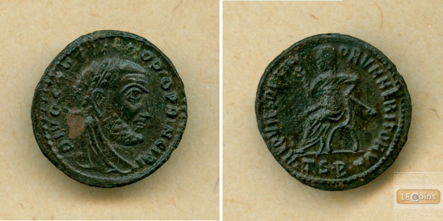 Flavius Valerius CONSTANTIUS I. (Chlorus)  DIVVS  1/2 Follis  selten!  vz/ss-vz  [317-318]