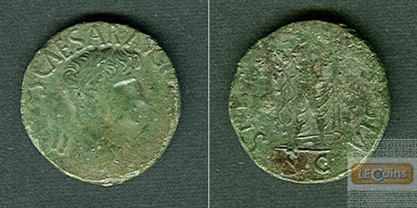 Tiberius CLAUDIUS (I.) Nero Germanicus  barbar. Sesterz