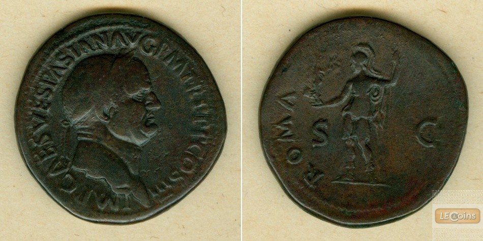 Titus Flavius VESPASIANUS  Sesterz  ss(+)  [71]
