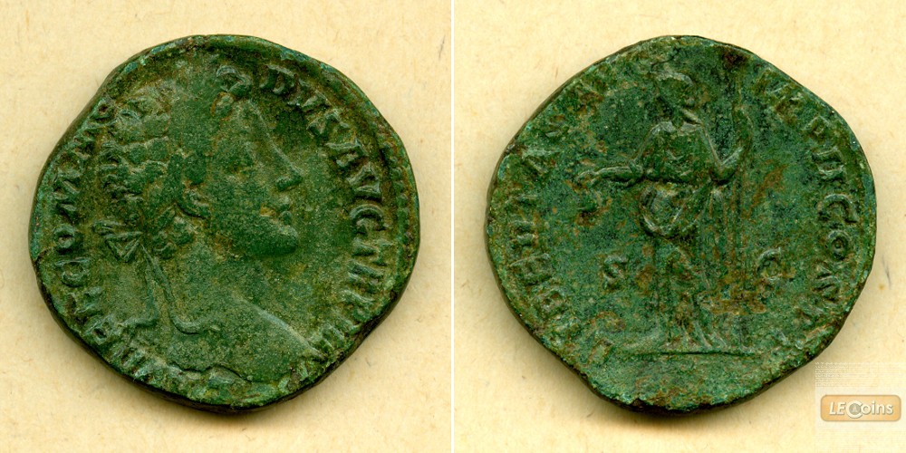 Lucius Aelius Aurelius COMMODUS  Sesterz  ss+  [178]