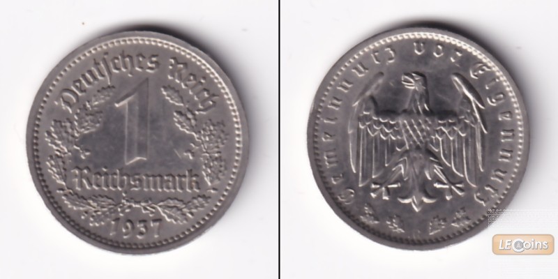 DEUTSCHES REICH 1 Reichsmark 1937 G (J.354)  f.vz