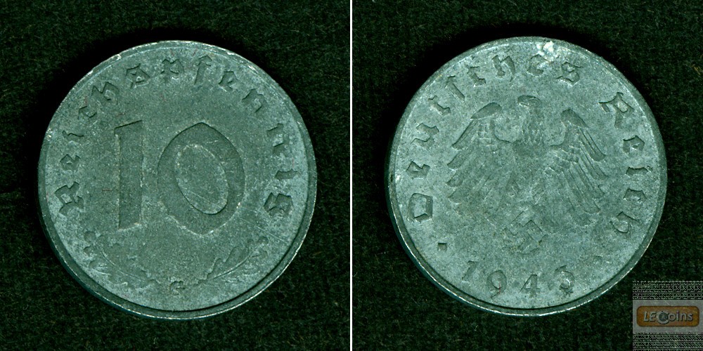 DEUTSCHES REICH 10 Reichspfennig (J.371) 1943 G  ss