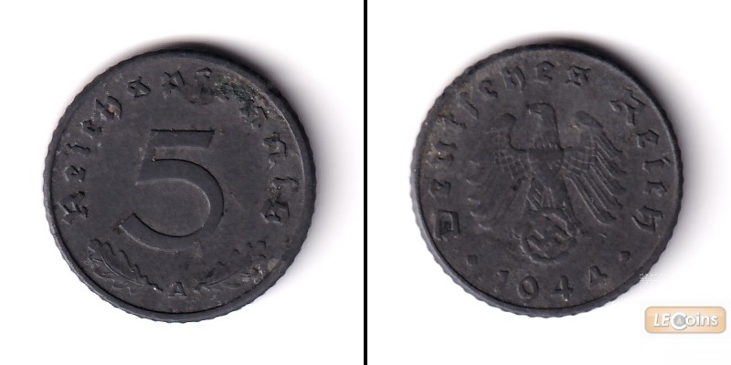 DEUTSCHES REICH 5 Reichspfennig (J.370) 1944 A  ss  selten