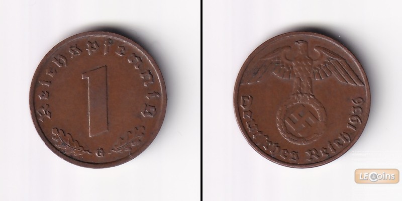 DEUTSCHES REICH 1 Reichspfennig (J.361) 1936 G  vz  selten