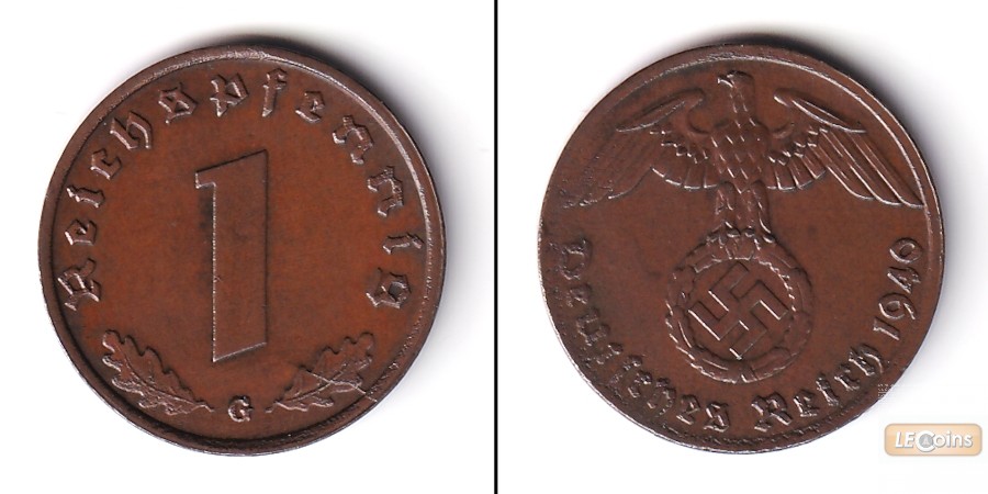 DEUTSCHES REICH 1 Reichspfennig (J.361) 1940 G  ss-vz