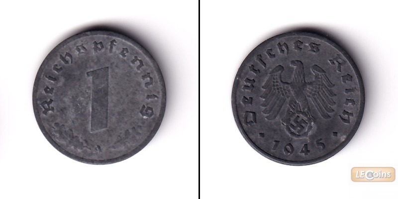 DEUTSCHES REICH 1 Reichspfennig 1945 A (J.369)  ss-vz