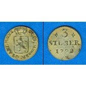 Jülich Berg 3 Stüber 1792 PR  ss+
