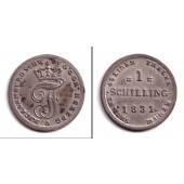 Mecklenburg Schwerin 1 Schilling 1831  f.vz