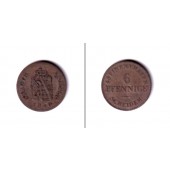 Anhalt 6 Pfennige 1840  ss  selten