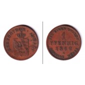 Anhalt 1 Pfennig 1862 A  ss