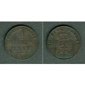 Preussen 4 Pfennige 1861 A  ss