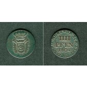Schaumburg Lippe 4 Pfennige 1802  ss+  selten