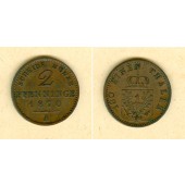 Preussen 2 Pfennige 1870 A  vz
