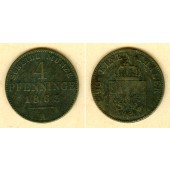 Preussen 4 Pfenninge 1863 A  s-ss  selten