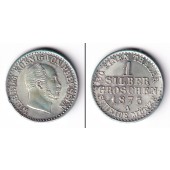 Preussen 1 Silber Groschen 1873 A  ST