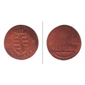 Sachsen Hildburghausen 1 Pfennig 1823  s-ss  selten!