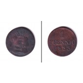 Sachsen 1 Pfennig 1833 G  f.ss