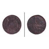 Sachsen 1 Pfennig 1774 C  f.ss