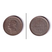 Sachsen 1 Neugroschen (10 Pfennige) 1867 B  ss-vz