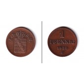 Sachsen 1 Pfennig 1859 F  ss+