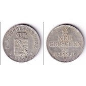 Sachsen 2 Neugroschen (20 Pfennige) 1856 F  ss-vz
