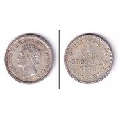 Sachsen 1 Neugroschen (10 Pfennige) 1873 B  vz-st