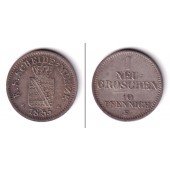 Sachsen 1 Neugroschen (10 Pfennige) 1855 F  vz