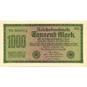1000 MARK 1922  Ro.75n  I  selten