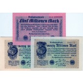 Lot: Deutsche Reichsbank 3x  Inflation  I  1923
