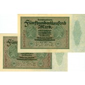 Lot: Deutsche Reichsbank 2x Inflation  Ro.87  II+  1923