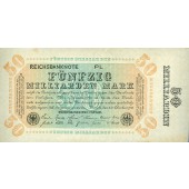 50 MILLIARDEN MARK 1923  Ro.116e  II  selten