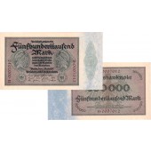 500.000 MARK 1923  Ro.87a  KN7 Serie!  I-  selten!