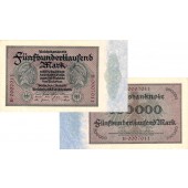 500.000 MARK 1923  Ro.87a  KN7 Serie!  I-  selten!