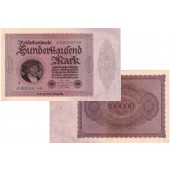 100000 MARK 1923  Ro.82b  I-
