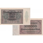 500.000 MARK 1923  Ro.87b  II+