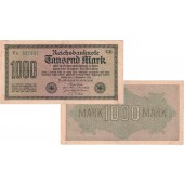 1000 MARK 1922  Ro.75n  II  selten