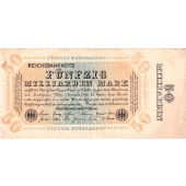 50 MILLIARDEN MARK 1923  Ro.116h  III+