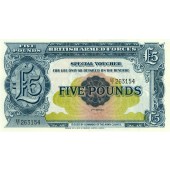 Großbritannien / Great Britain Militärgeld 5 Pfund / 5 Pounds #M23  1950  I