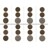 Lot:  BRD  12x 1 Pfennig - 1 DM  [1950-1968]