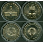 Lot: DDR 2x 5 Mark Gedenkmünzen BERLIN  1987  st