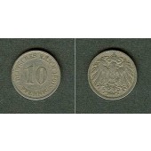 DEUTSCHES REICH 10 Pfennig 1901 J  f.ss