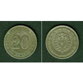 DEUTSCHES REICH 20 Pfennig 1888 E (J.6)  ss+