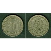 DEUTSCHES REICH 20 Pfennig 1888 E (J.6)  f.vz