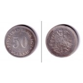 DEUTSCHES REICH 50 Pfennig 1877 D (J.7)  f.ss