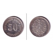 DEUTSCHES REICH 50 Pfennig 1875 F (J.7)  s-ss  selten
