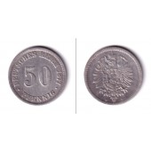 DEUTSCHES REICH 50 Pfennig 1877 B (J.7)  f.ss