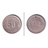 DEUTSCHES REICH 50 Pfennig 1877 F (J.7)  ss/s-ss  selten